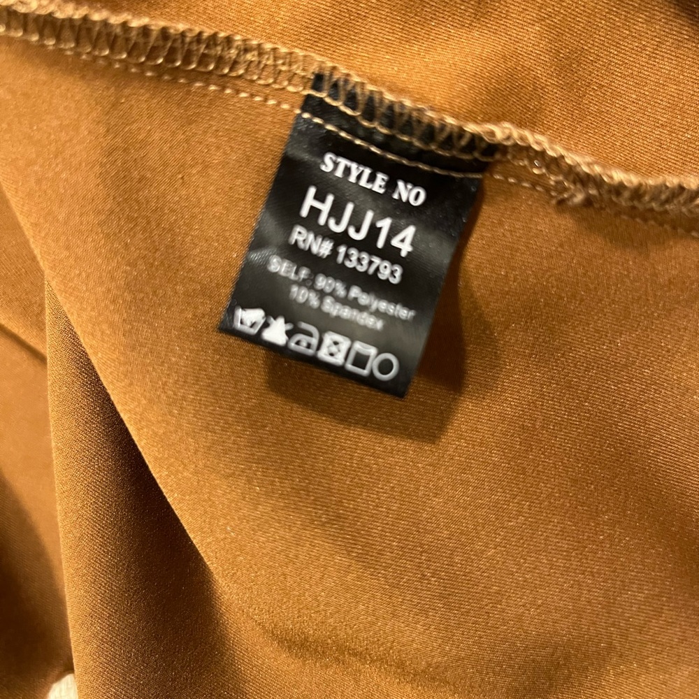 POL Camel FAUX SUEDE VARSITY Jacket SIZE SMALL Brand NEW - Picture 7 of 9